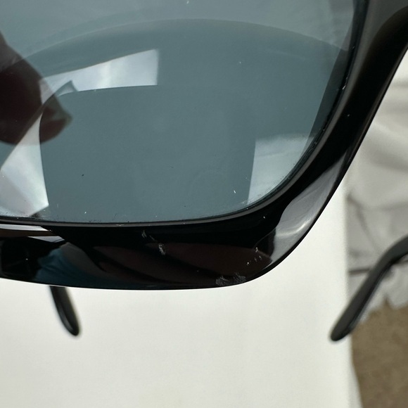 Chanel CC Mother Of Pearl Black Square Acetate Sunglasses Tinted Lenses - Picture 13 of 13